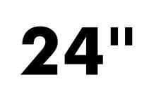 Displaygrösse bis 24"