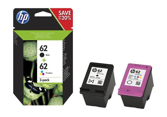 HP Ink, 62 Combo Pack