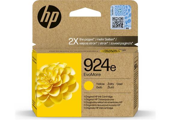 HP Original-Patrone Nr. 924e EvoMore, yellow