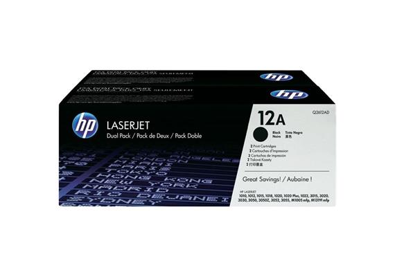 HP Original-Toner Q2612AD black, Doppelpack