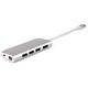LMP USB-C mini Dock HDMI&USB3.0&LAN&MicroSD Silver