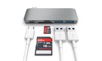 Satechi USB-C Combo Hub mit Ladefunktionalität- Space-Gray MB 12"