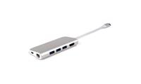 LMP USB-C mini Dock HDMI&USB3.0&LAN&MicroSD Silver